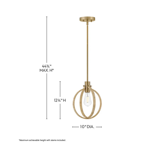 Fallon Pendant Brass
