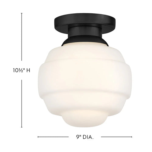 Penny Extra Small Flush Mount Black