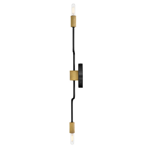 Austen Double Adjustable Sconce Black