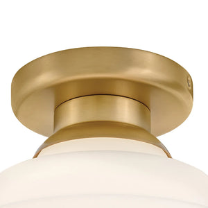 Penny Small Flush Mount Brass