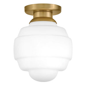 Penny Small Flush Mount Brass