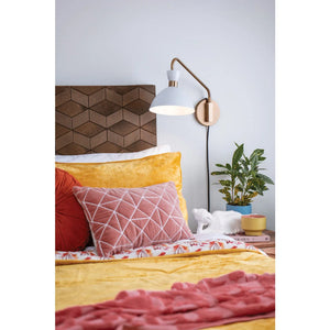 Simon Medium Single Sconce Matte White