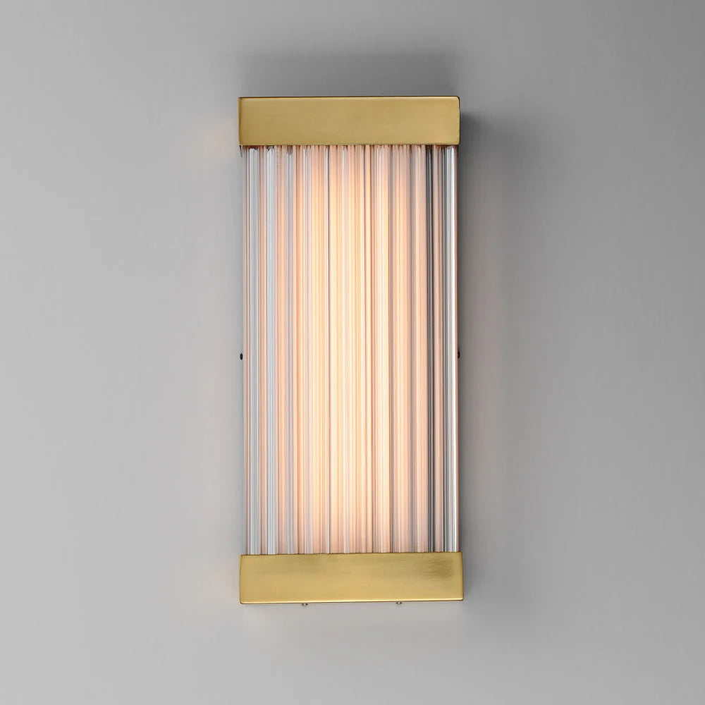 Acropolis Led Outdoor Sconce Brass