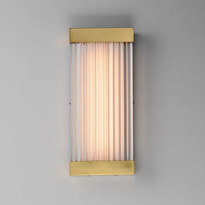 Acropolis Led Outdoor Sconce Brass