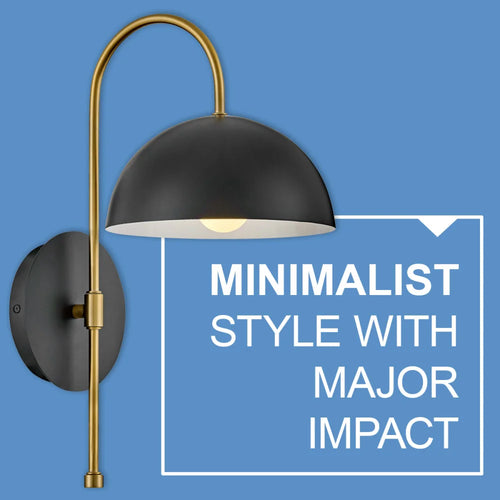 Lou Single Sconce Black