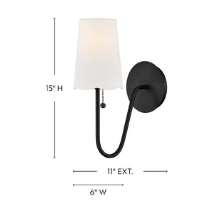 Bliss Sconce Black