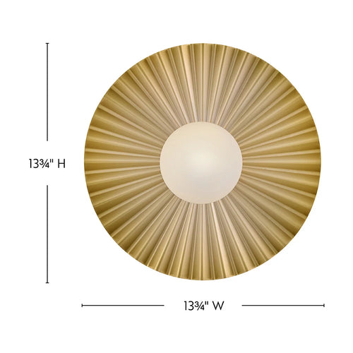 Stevie Medium Flush Mount - Sconce Brass