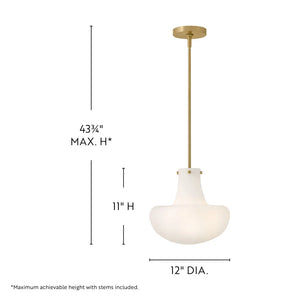 Molly Medium Pendant Brass
