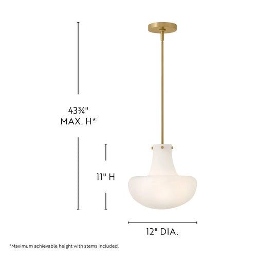 Molly Medium Pendant Brass