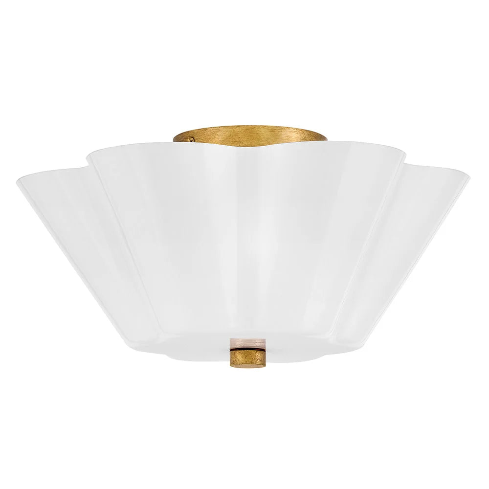 Honey Semi Flush Brass