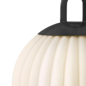 Paige Glass Pendant Black