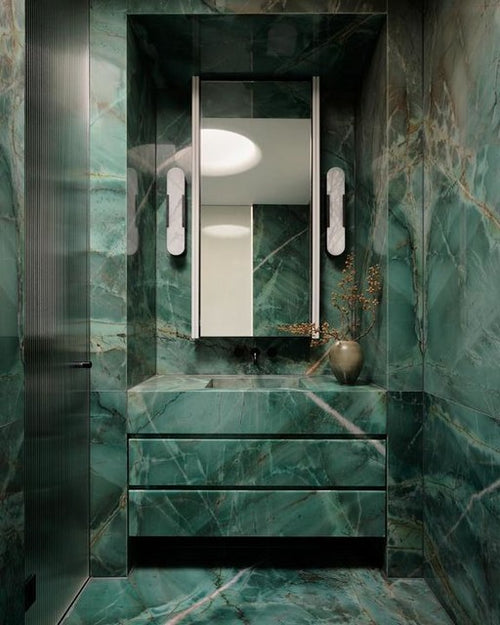 Melange Elongated Sconce Nickel
