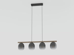 Filago Linear Pendant Black