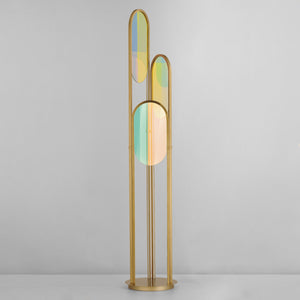 Trance Floor Lamp Brass
