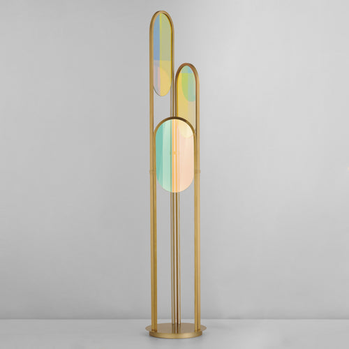 Trance Floor Lamp Brass
