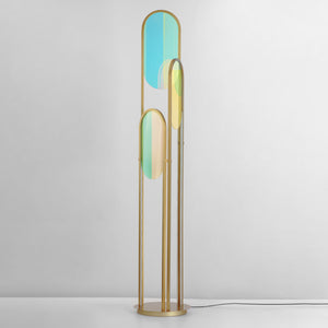 Trance Floor Lamp Brass