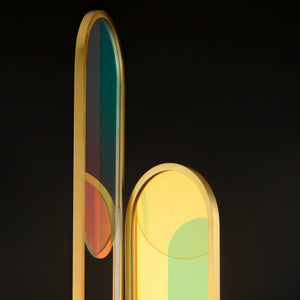 Trance Floor Lamp Brass