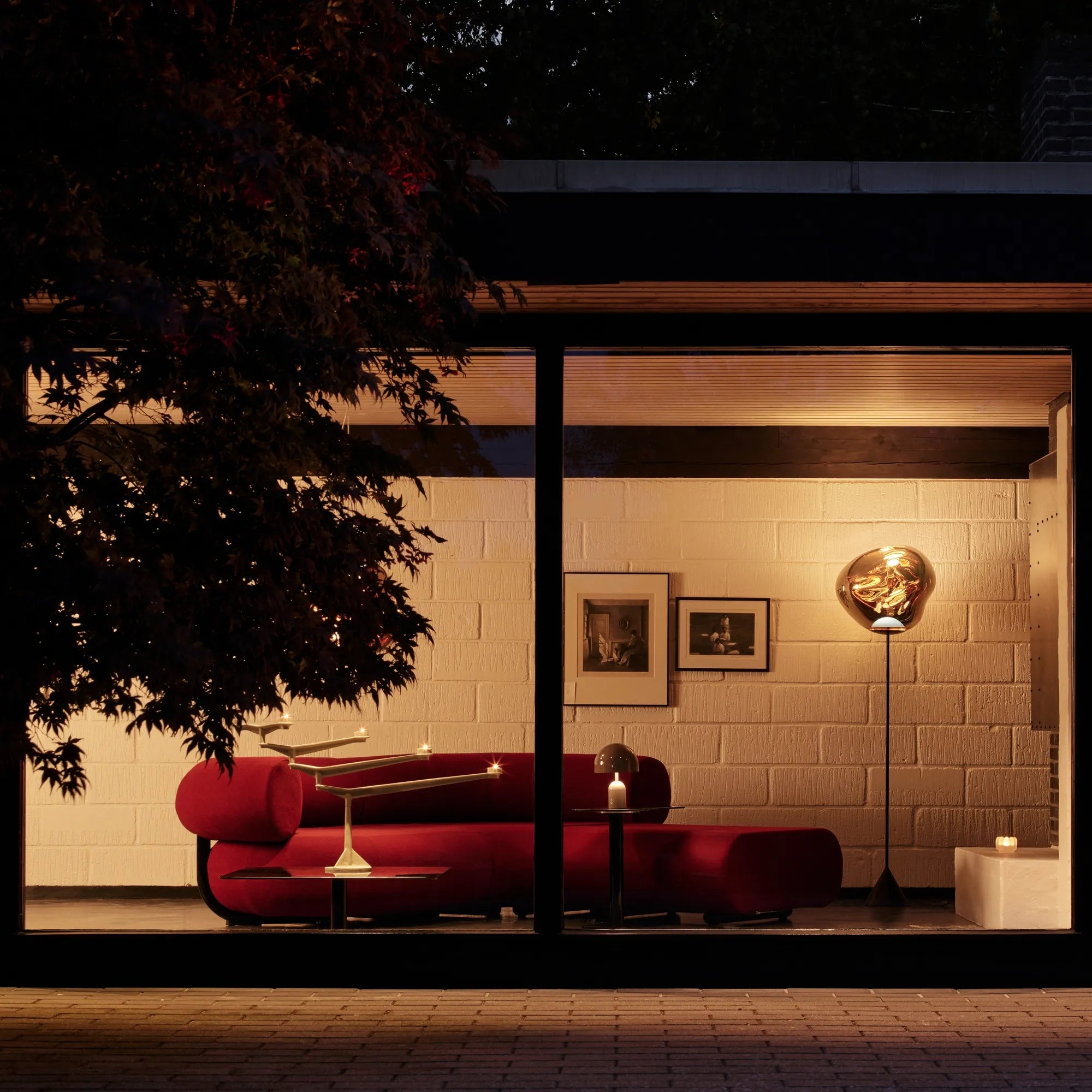 Melt Slim Cone Floor Light Copper