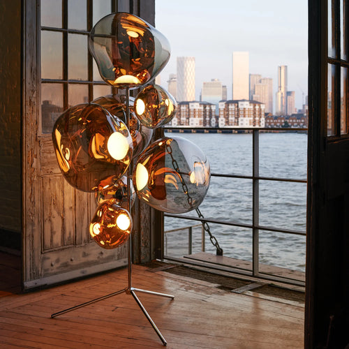 Melt Floor Chandelier Copper