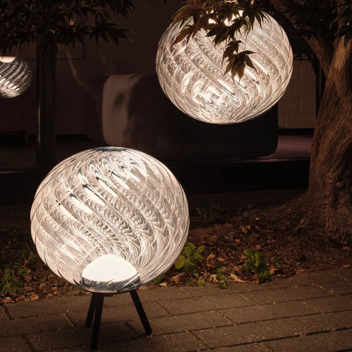 Whirl Large Portable Light Silver
