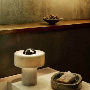 Stone Portable Light Silver