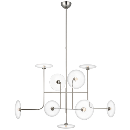 Calvino X-Large Arched Chandelier Nickel