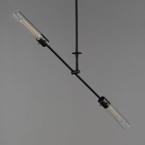 Equilibrium 2 Light Pendant Black