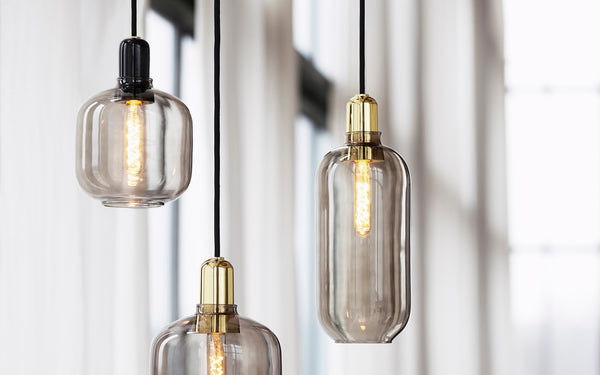 Amp Lamp Large Smoke/Brass