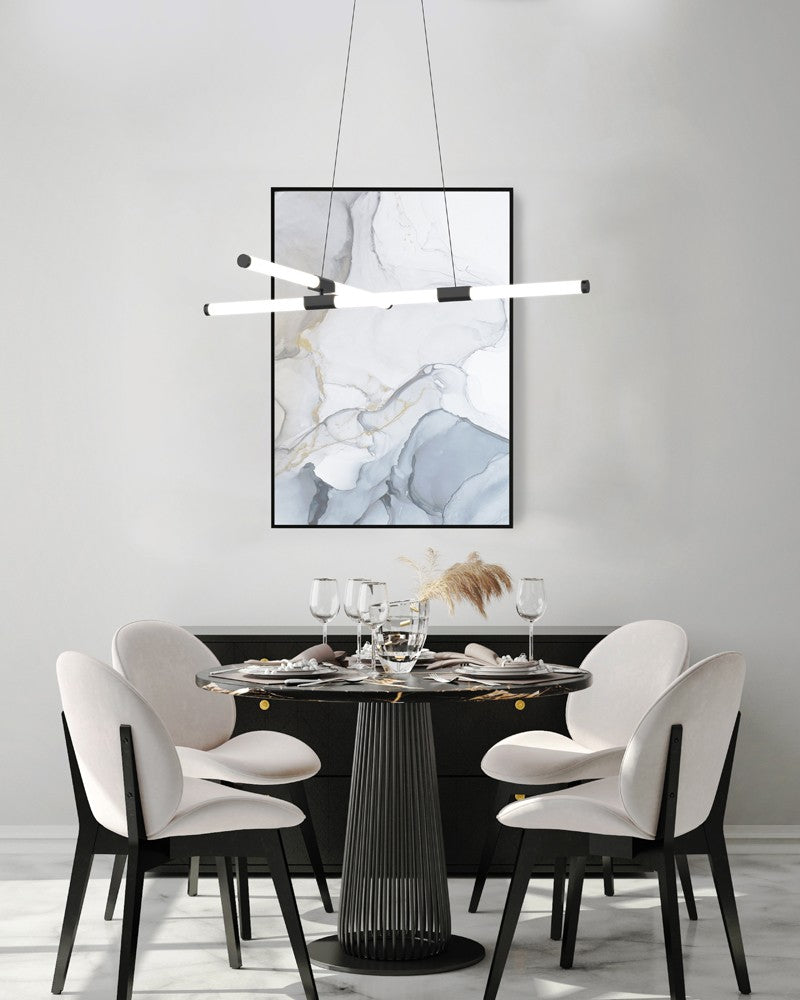 Akari L Chandelier Black