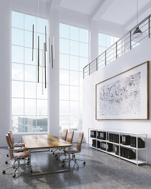 Chute Chandelier Large White