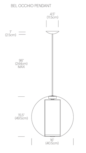 Bel Occhio Pendant