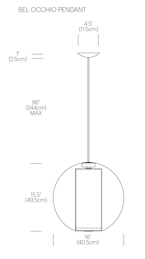 Bel Occhio Pendant
