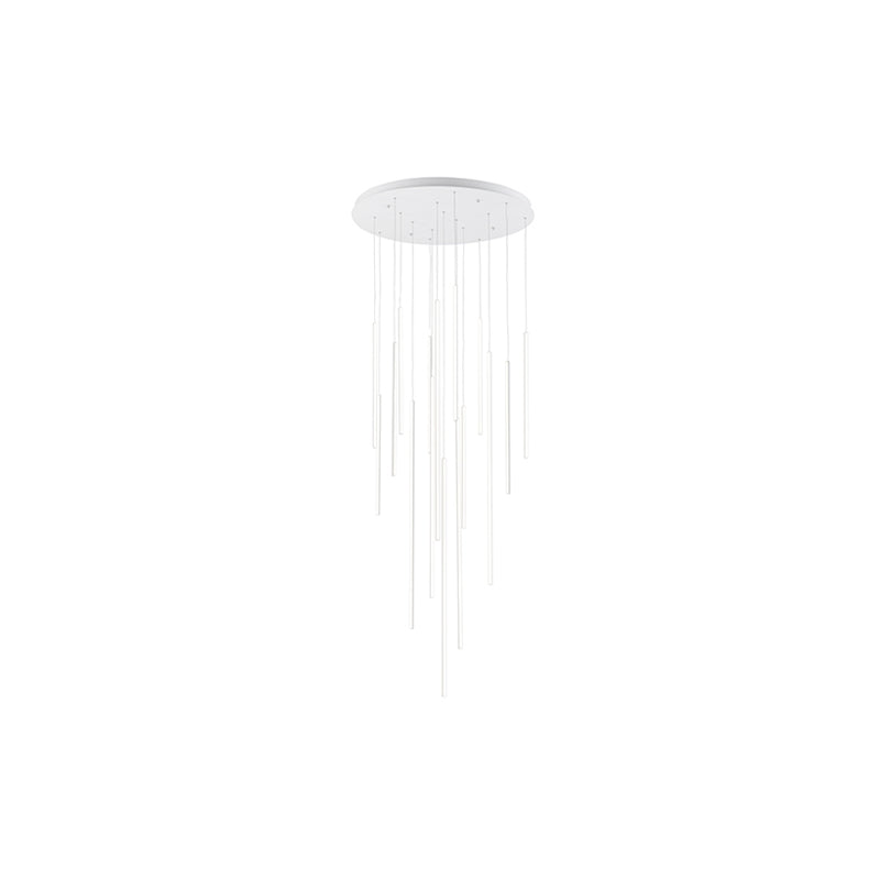 Chute Chandelier Large White