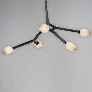 Blossom 5 Light Pendant Black