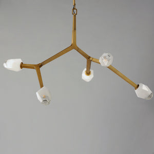 Blossom 5 Light Pendant Brass