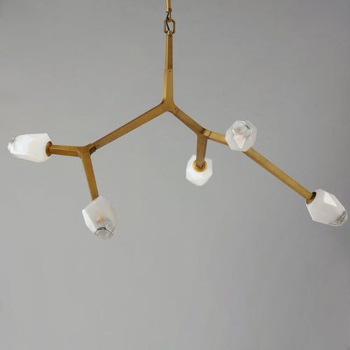 Blossom 5 Light Pendant Brass