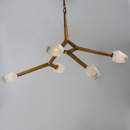 Blossom 5 Light Pendant Brass