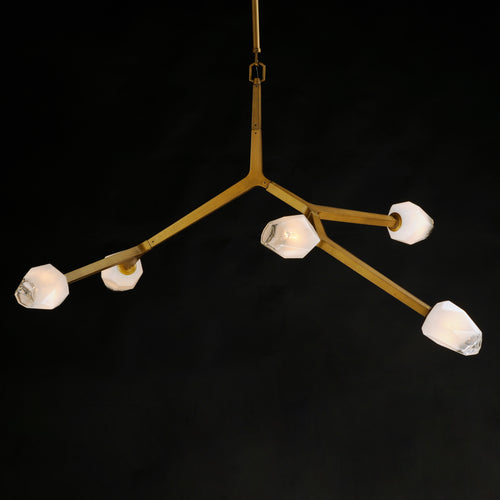 Blossom 5 Light Pendant Brass