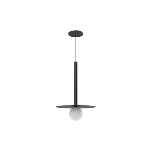 Elixir Pendant Globe + Disc Black