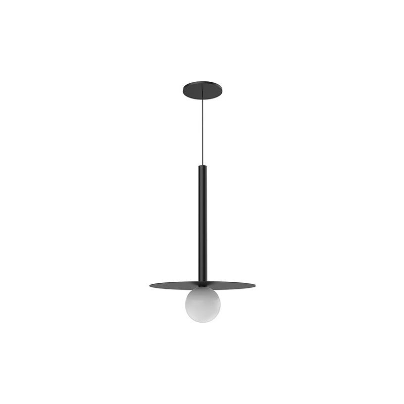 Elixir Pendant Globe + Disc Black