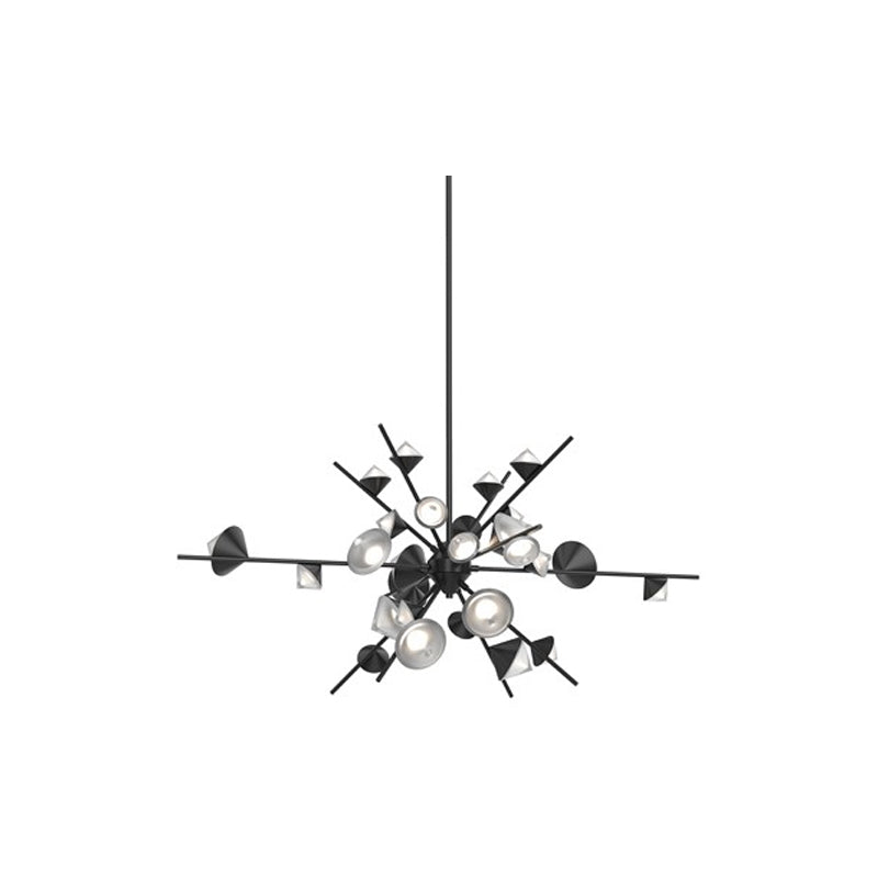 Geode L Chandelier Black