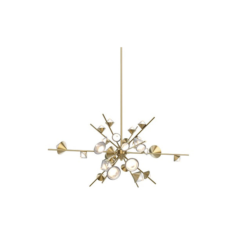 Geode L Chandelier Gold