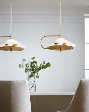 Gesture Pendant Burnished Brass