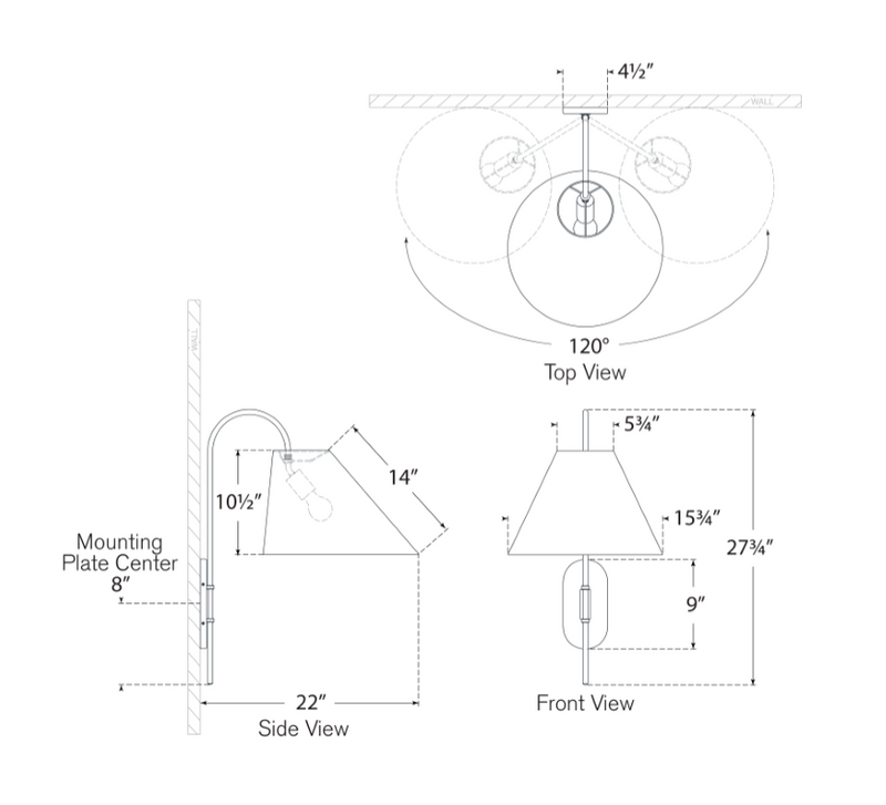 Kinsley Large Articulating Brass