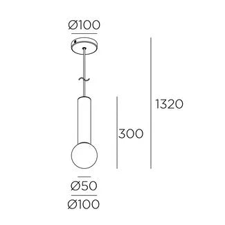 Mist Pendant Black