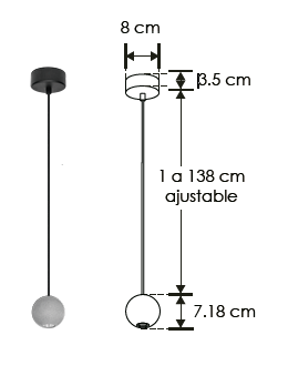 Concrete Sphere Led