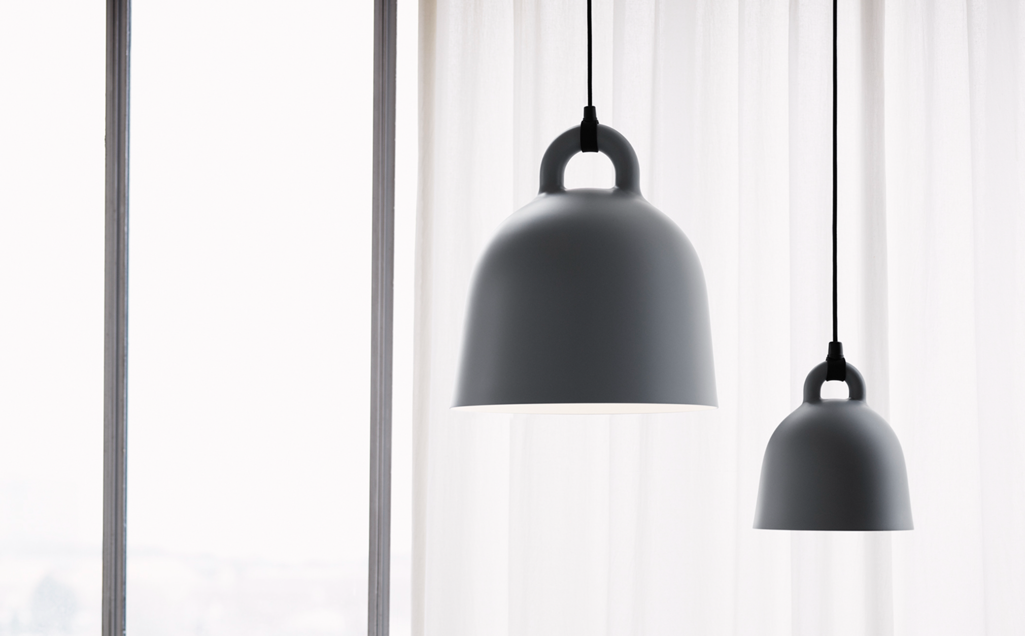 Bell Pendant Medium Grey