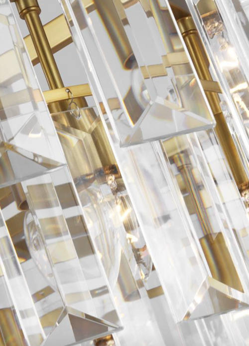 Arden Large Chandelier Brass