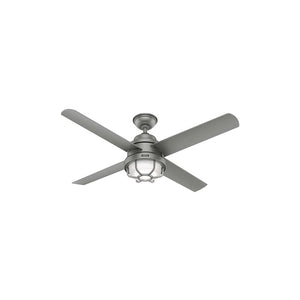 Ventilador de Techo Searow Exterior Luz LED 54 Pulgadas Plateado Mate